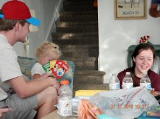 $Beach2019025$ First day in the beach house....Liam, Emmy and Alex.